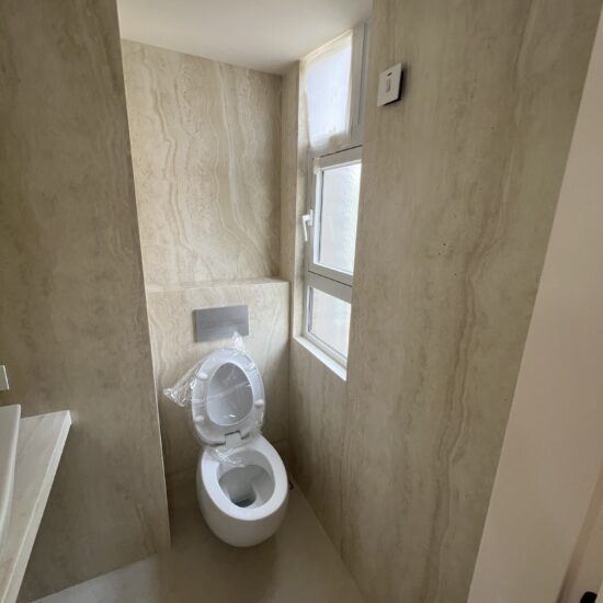 RESIDENTIAL- Bathroom- Tivoli beige & Bottega Acero